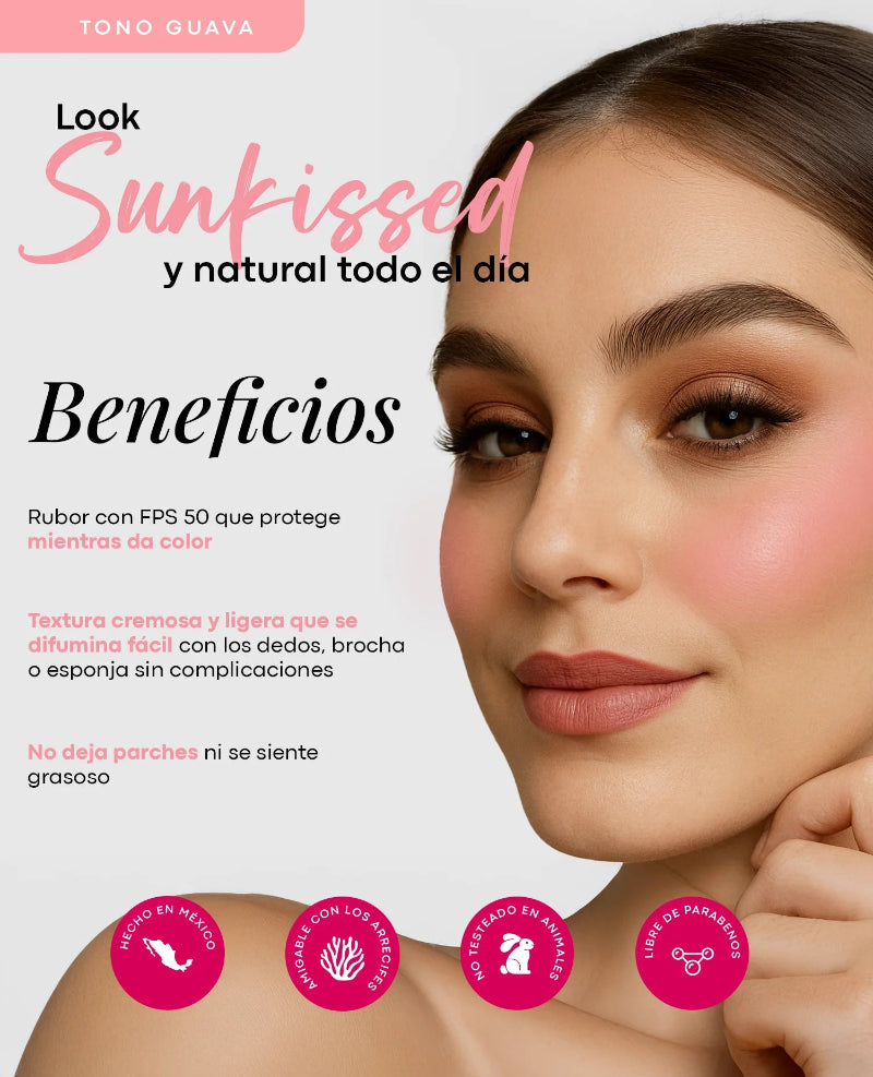 Protector Solar con Blush (rubor) 25 g