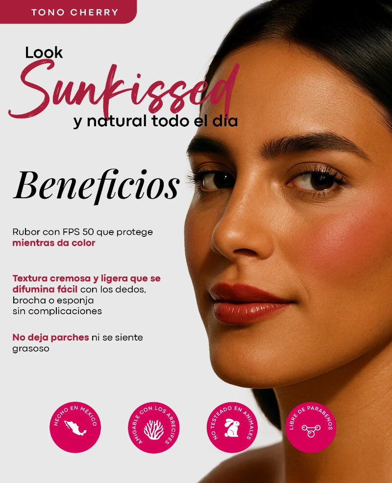 Protector Solar con Blush (rubor) 25 g