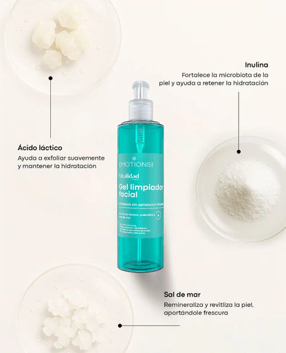 GEL LIMPIADOR FACIAL VITALIDAD 300 ML